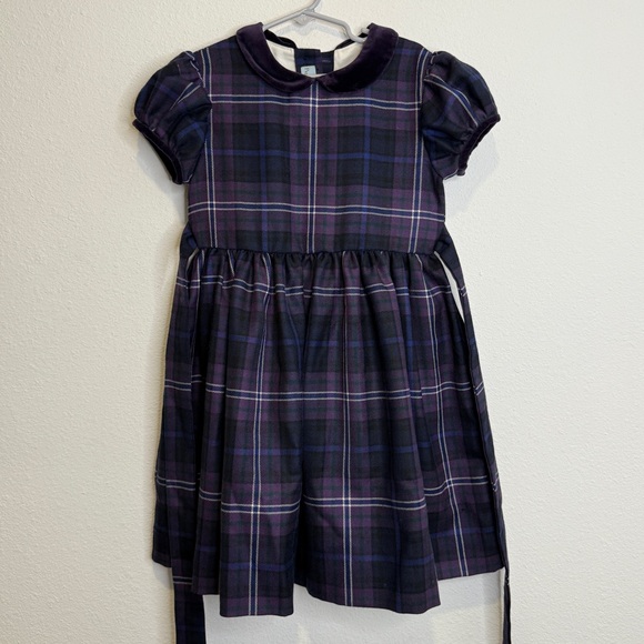 Papo d'Anjo Other - Papo d'Anjo Purple Plaid Kids Dress